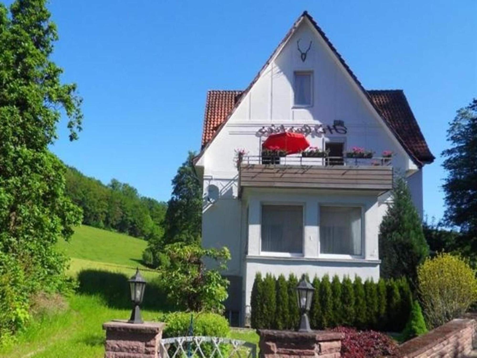 Spacious Apartment In Weser Uplands With Garden Bad Pyrmont Exteriör bild
